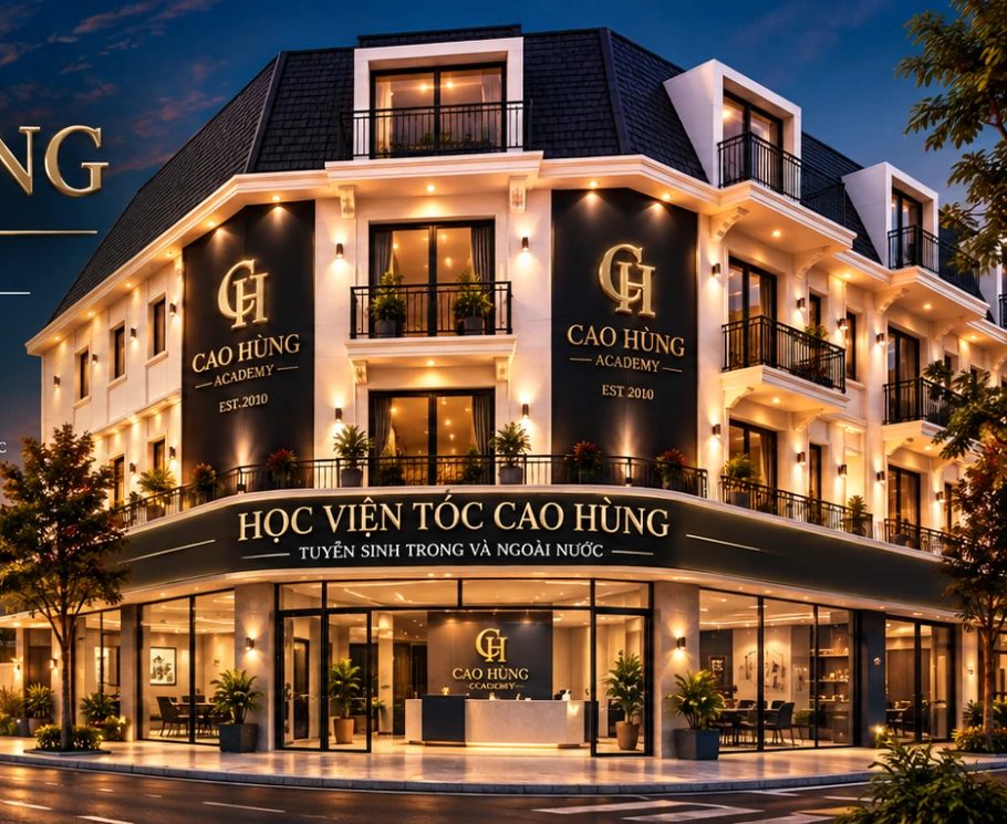Lớp học thực hành tại Học viện tóc Cao Hùng