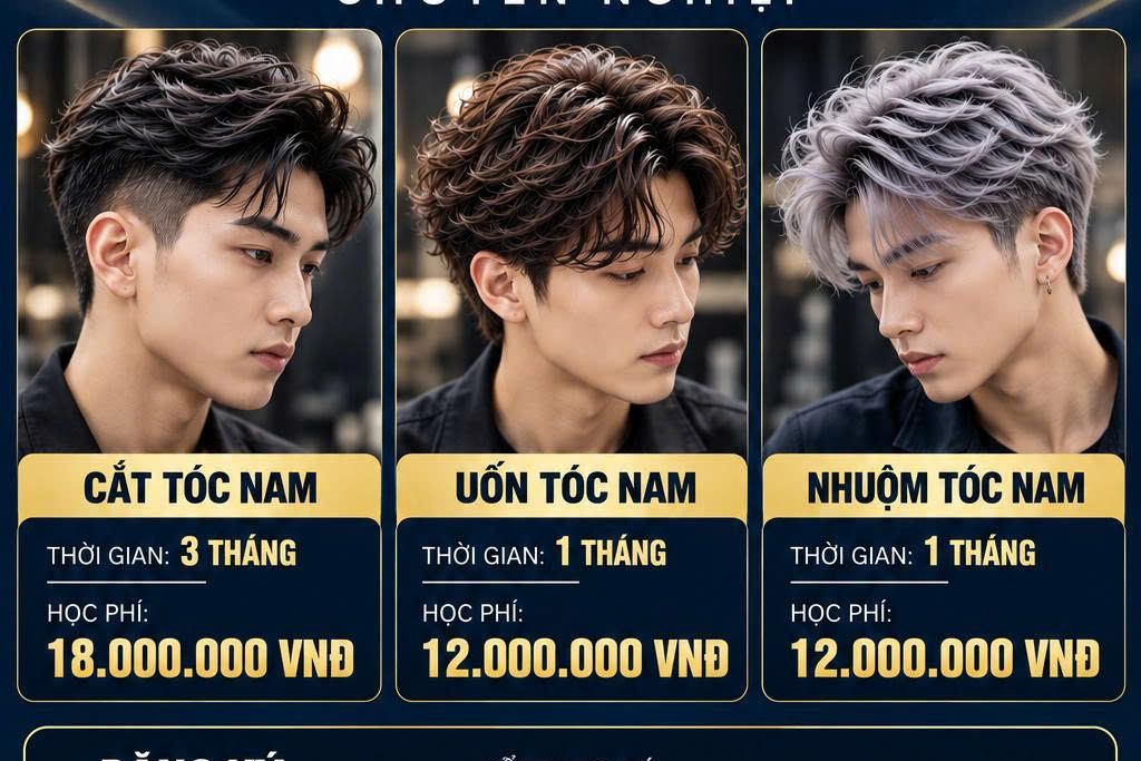 Ra mắt Combo Master Cắt – Uốn – Nhuộm tóc nam